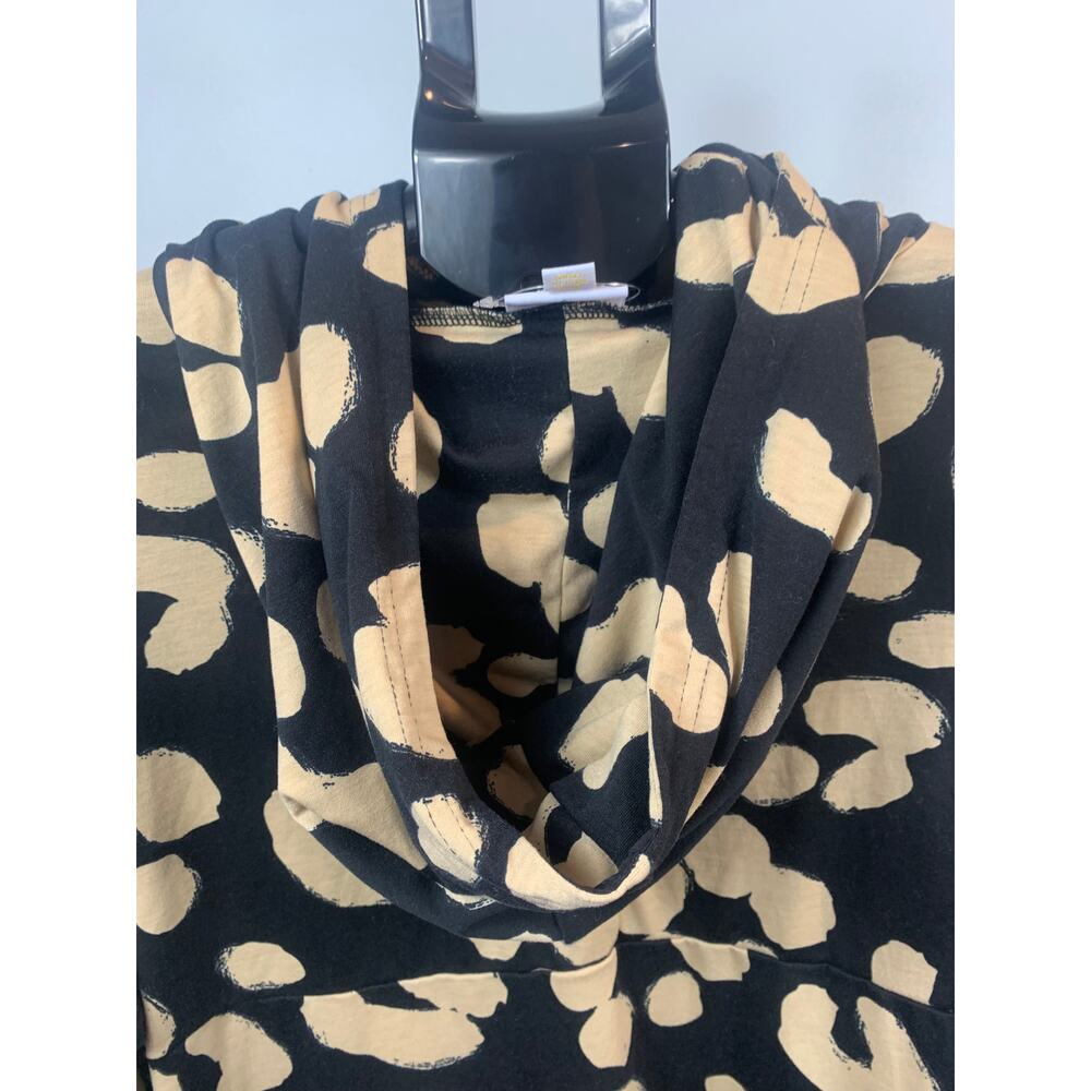 LuLaRoe Hooded Pullover Women's 3XL Black & Tan - Picture 3 of 4